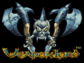 WeaponLord title screen for Super Nintendo